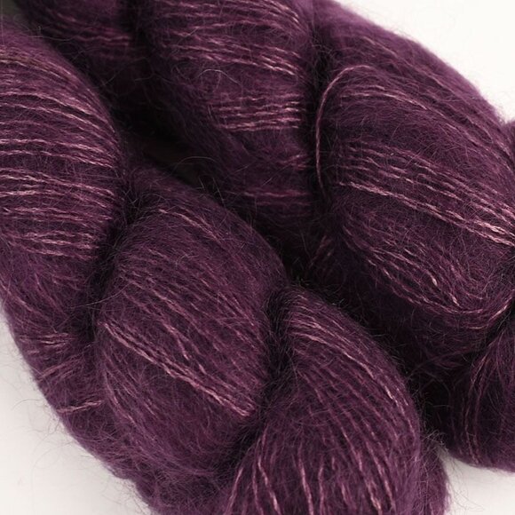 Shibui Knits Silk Cloud Lace Yarn 2 Skeins Kid Mohair Silk Velvet Purple - Picture 2 of 3